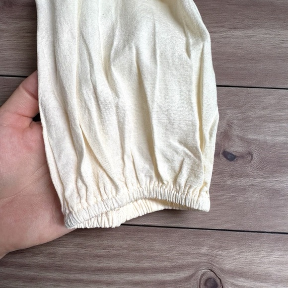 Cream Dream: ZESICA Tie-Front Babydoll Long-Sleeve Top - Medium Marvel! 🌟 NWOT - Picture 5 of 12